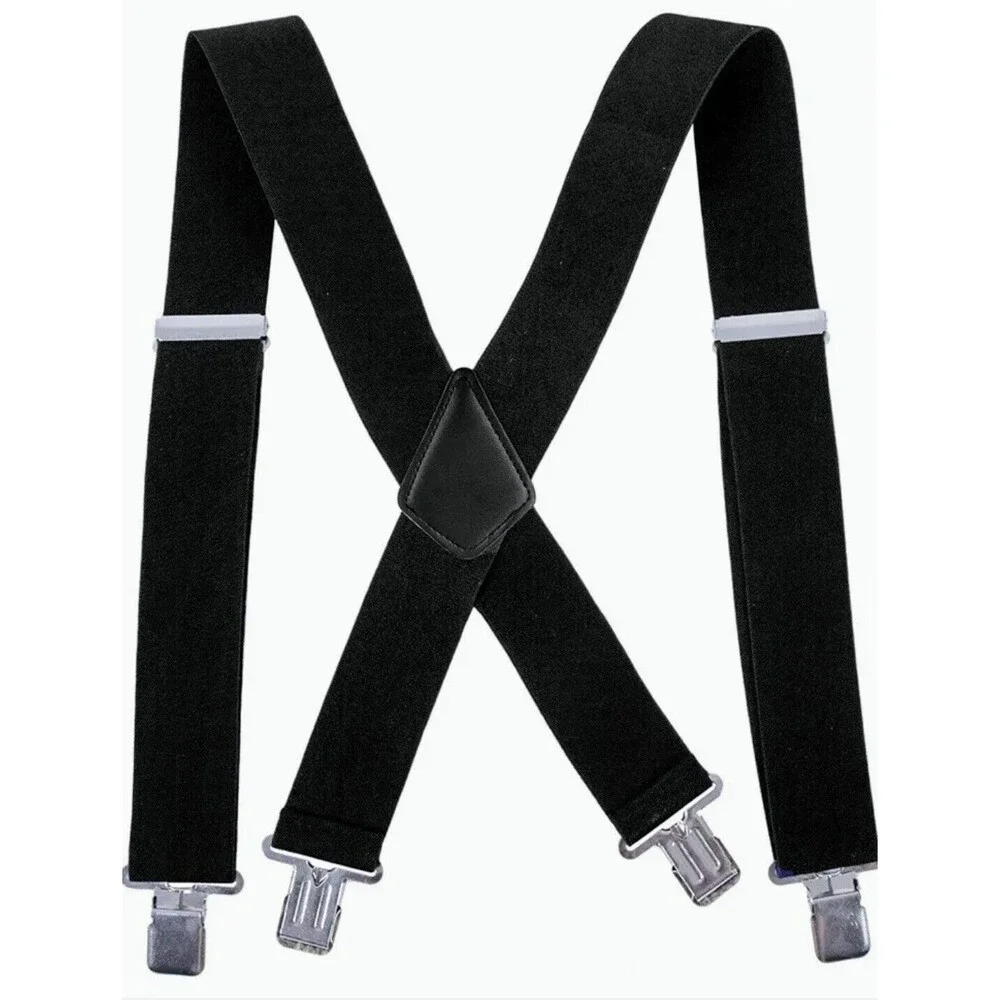 New Halloween Costume Nerd Dork Geek Glasses Black Suspenders Red Bow Tie